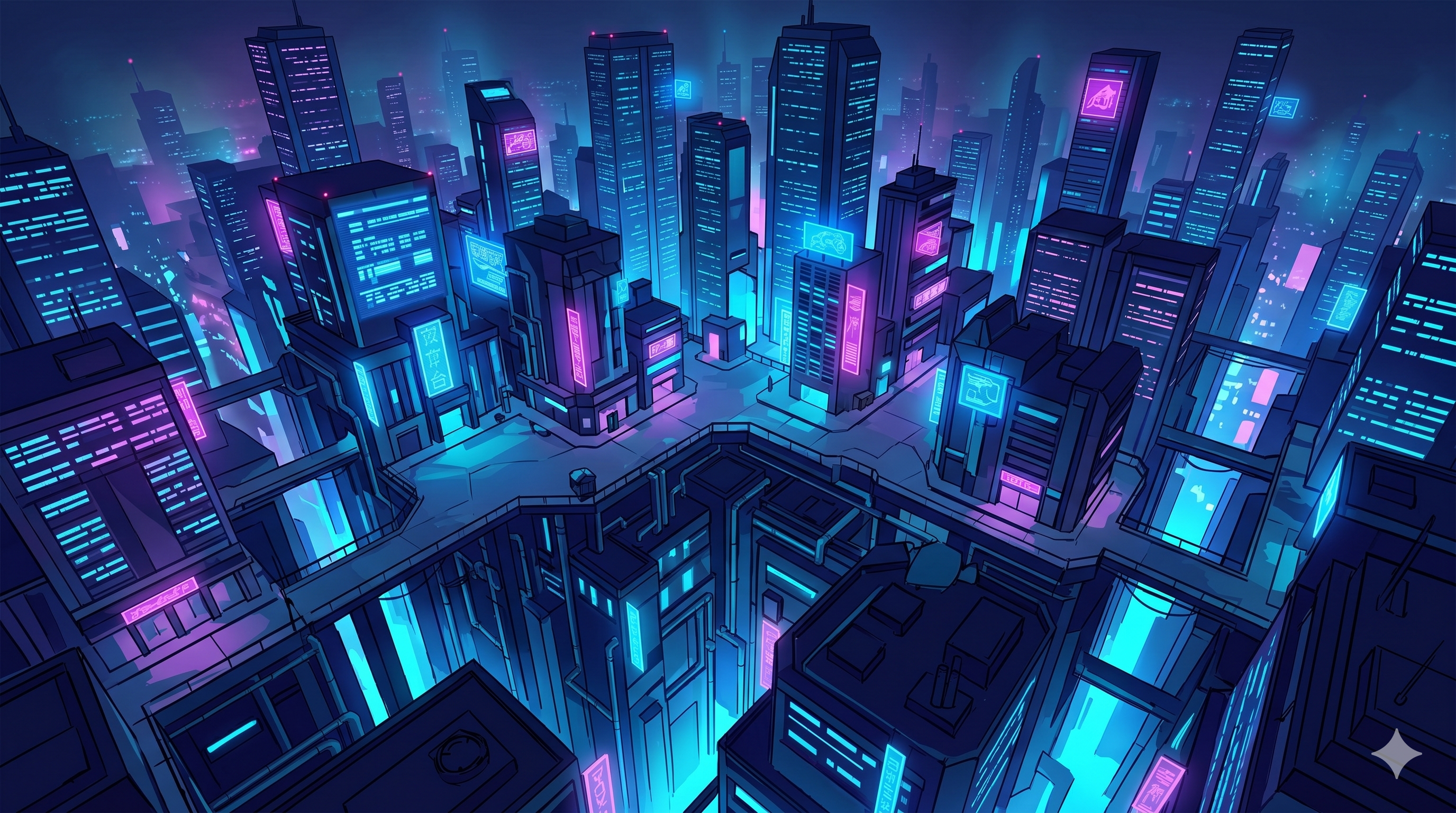 Neon City Walkway